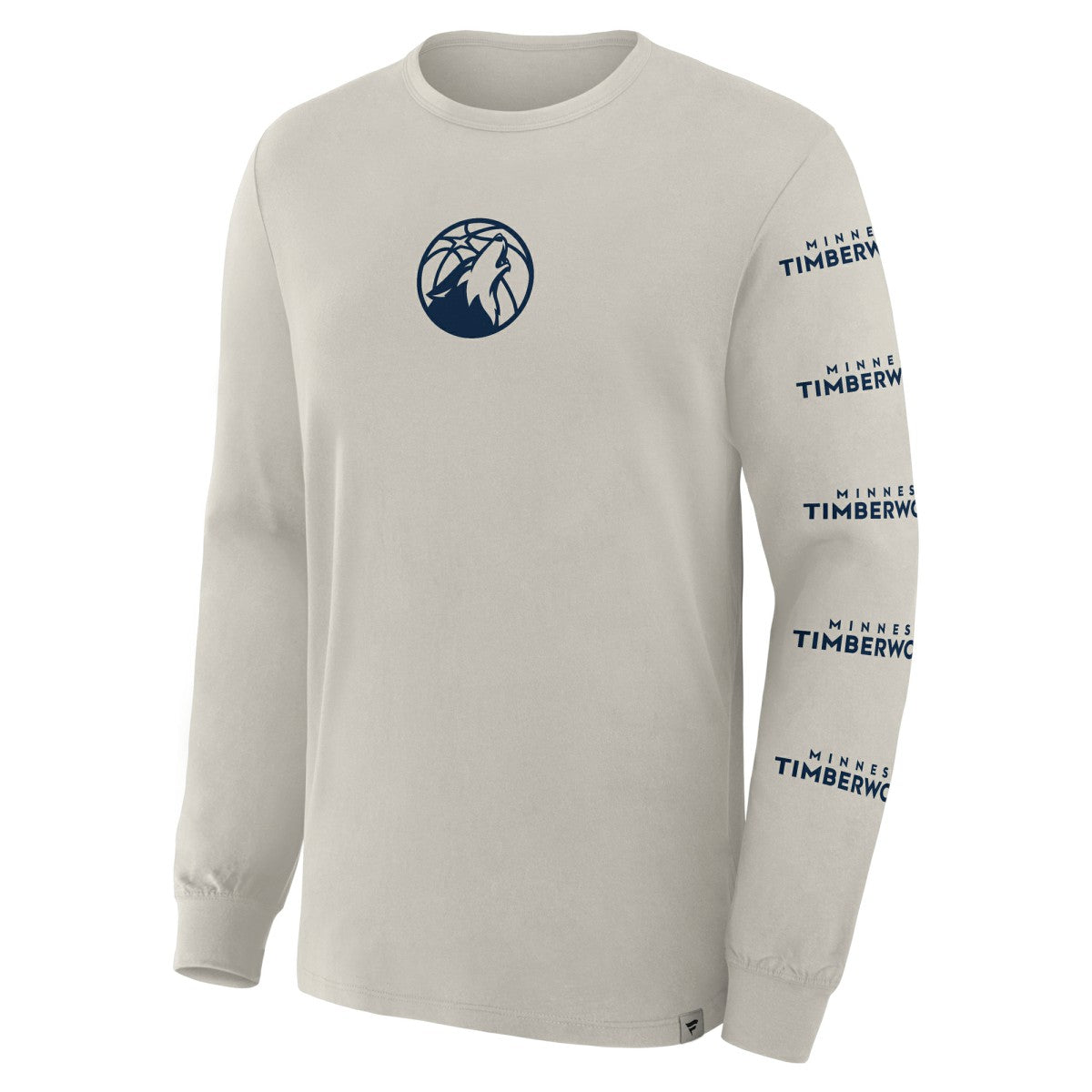 Cream Minnesota Timberwolves Crossover Collection Ball Screen Action Premium Long Sleeve T-Shirt | NBA
