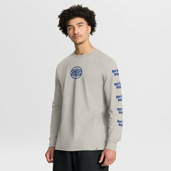 Cream New York Knicks Crossover Collection Ball Screen Action Premium Long Sleeve T-Shirt | NBA