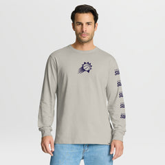 Cream Phoenix Suns Crossover Collection Ball Screen Action Premium Long Sleeve T-Shirt | NBA