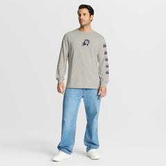 Cream Phoenix Suns Crossover Collection Ball Screen Action Premium Long Sleeve T-Shirt | NBA