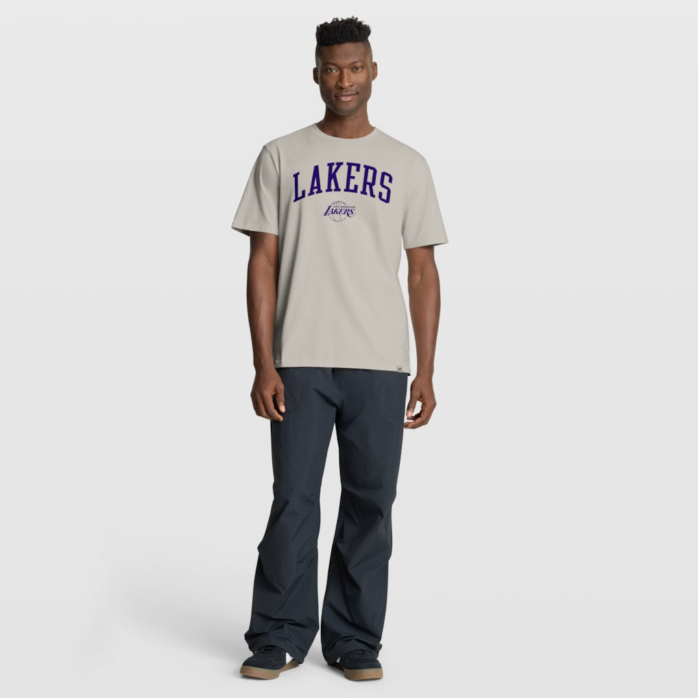 Cream Los Angeles Lakers Crossover Collection Pull Up Jumper Shot Premium T-Shirt | NBA