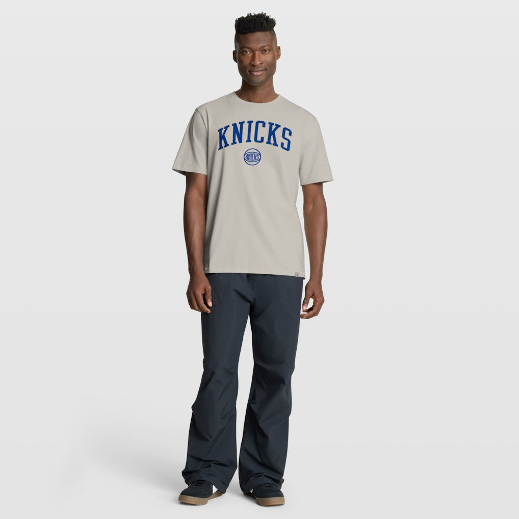 Cream New York Knicks Crossover Collection Pull Up Jumper Shot Premium T-Shirt | NBA