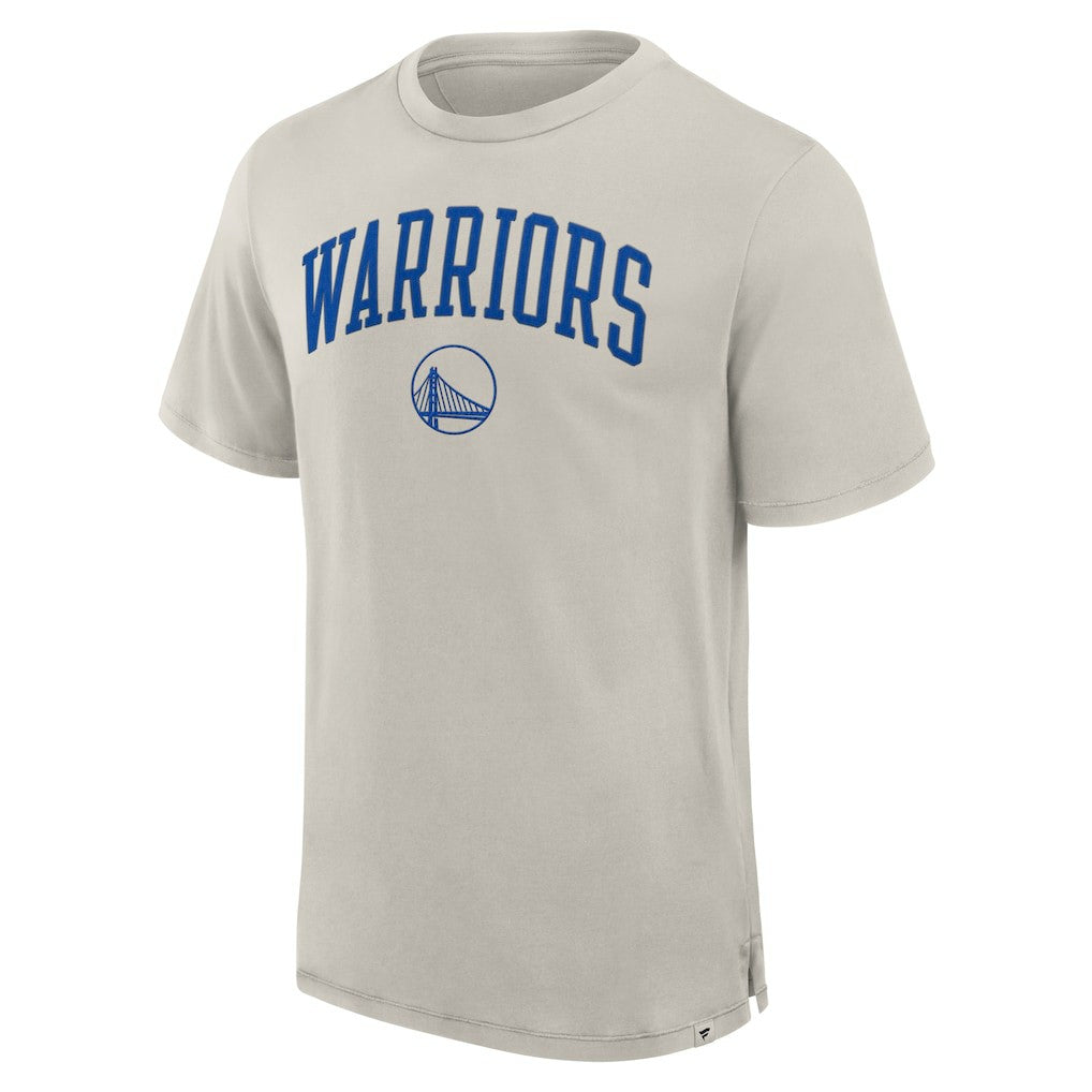 Cream Golden State Warriors Crossover Collection Pull Up Jumper Shot Premium T-Shirt sale | NBA