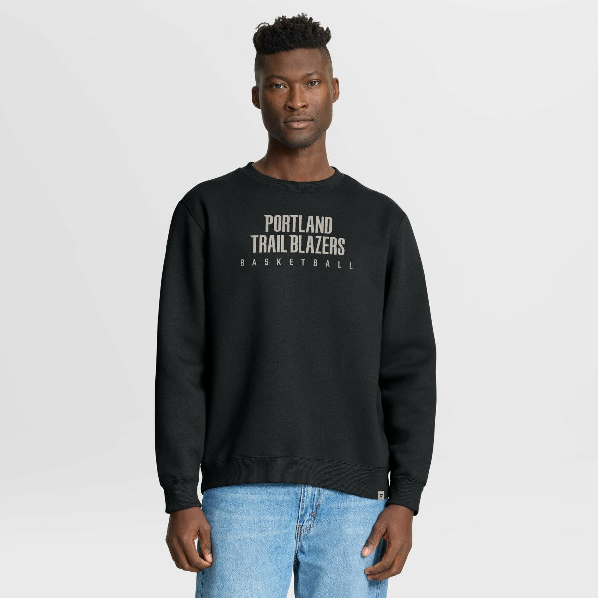 Black Portland Trail Blazers Crossover Collection Defensive Rotation Drill Premium Pullover Sweatshirt | NBA