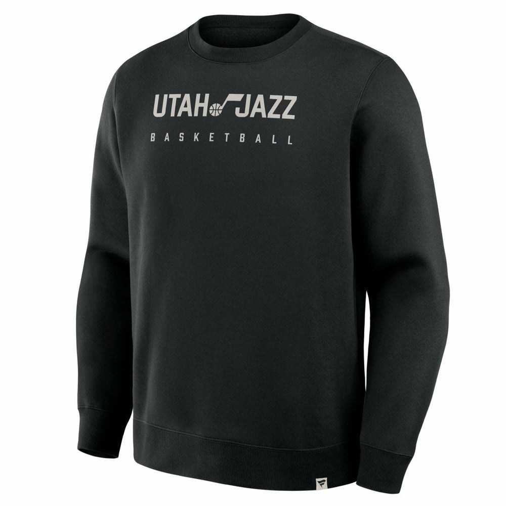 Black Utah Jazz Crossover Collection Defensive Rotation Drill Premium Pullover Sweatshirt | NBA