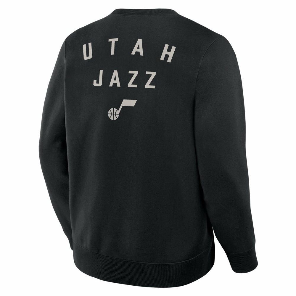 Black Utah Jazz Crossover Collection Defensive Rotation Drill Premium Pullover Sweatshirt | NBA