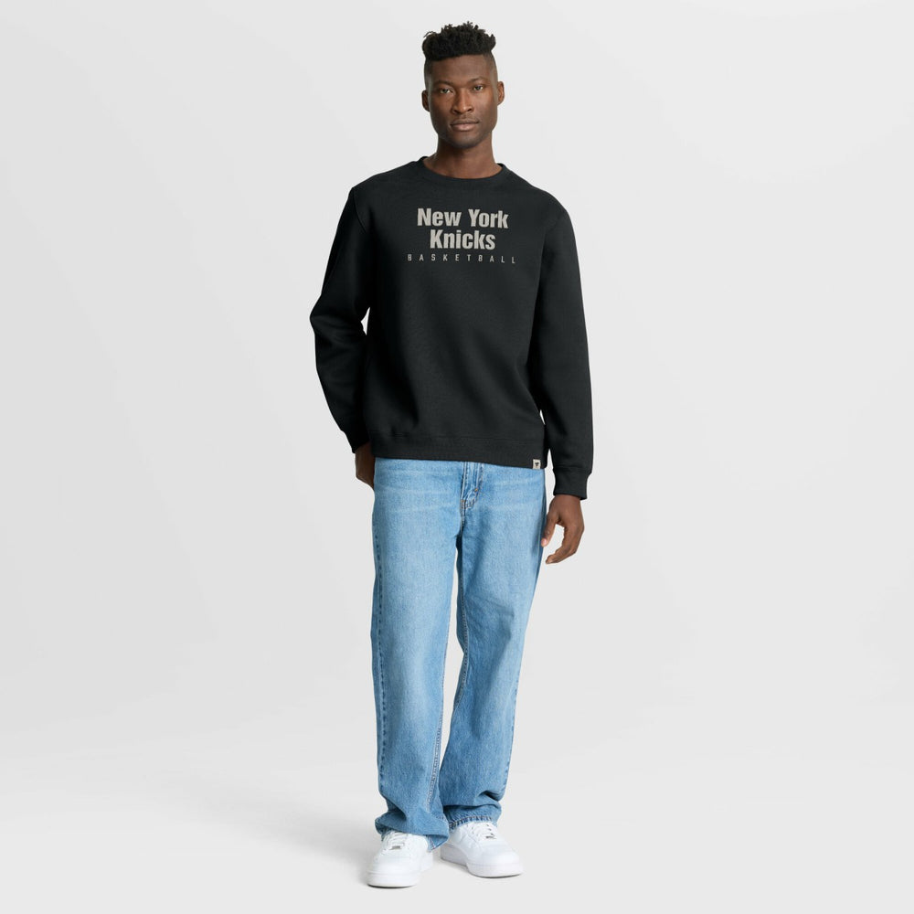 Black New York Knicks Crossover Collection Defensive Rotation Drill Premium Pullover Sweatshirt | NBA