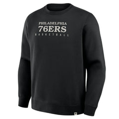 Black Philadelphia 76ers Crossover Collection Defensive Rotation Drill Premium Pullover Sweatshirt | NBA