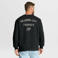 Black Oklahoma City Thunder Crossover Collection Defensive Rotation Drill Premium Pullover Sweatshirt | NBA