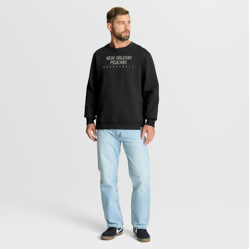 Black New Orleans Pelicans Crossover Collection Defensive Rotation Drill Premium Pullover Sweatshirt | NBA