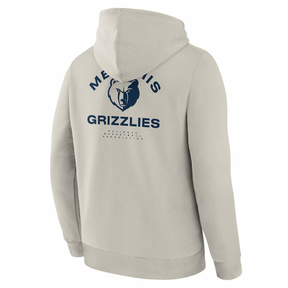 Off White Memphis Grizzlies Crossover Collection Blocked Shot Premium Pullover Hoodie | NBA
