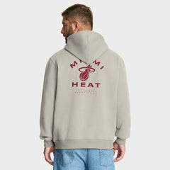 Off White Miami Heat Crossover Collection Blocked Shot Premium Pullover Hoodie | NBA