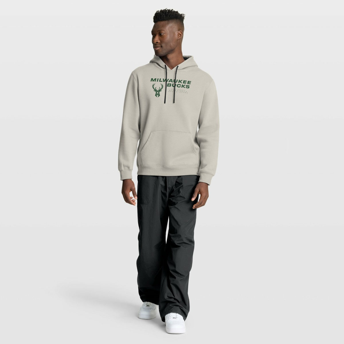 Off White Milwaukee Bucks Crossover Collection Blocked Shot Premium Pullover Hoodie | NBA