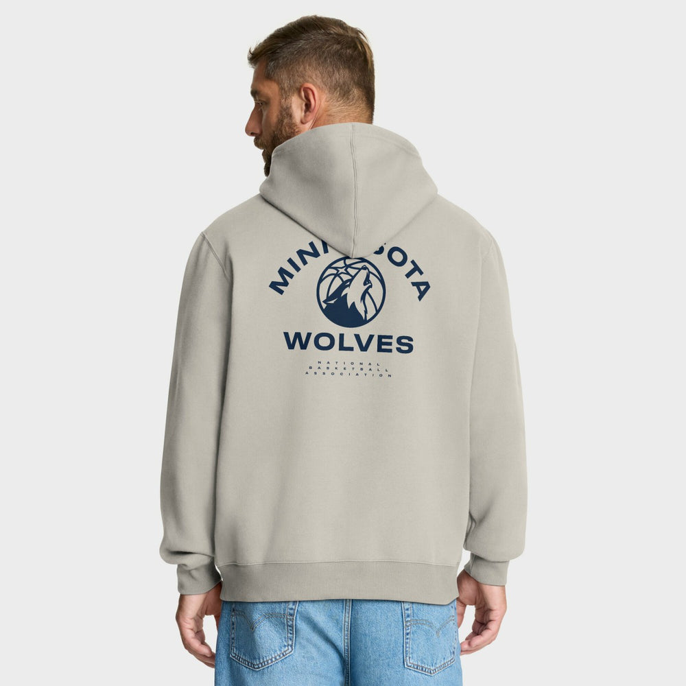 Off White Minnesota Timberwolves Crossover Collection Blocked Shot Premium Pullover Hoodie | NBA