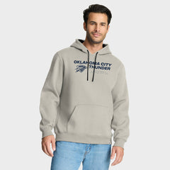 Off White Oklahoma City Thunder Crossover Collection Blocked Shot Premium Pullover Hoodie | NBA