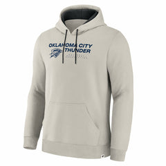 Off White Oklahoma City Thunder Crossover Collection Blocked Shot Premium Pullover Hoodie | NBA