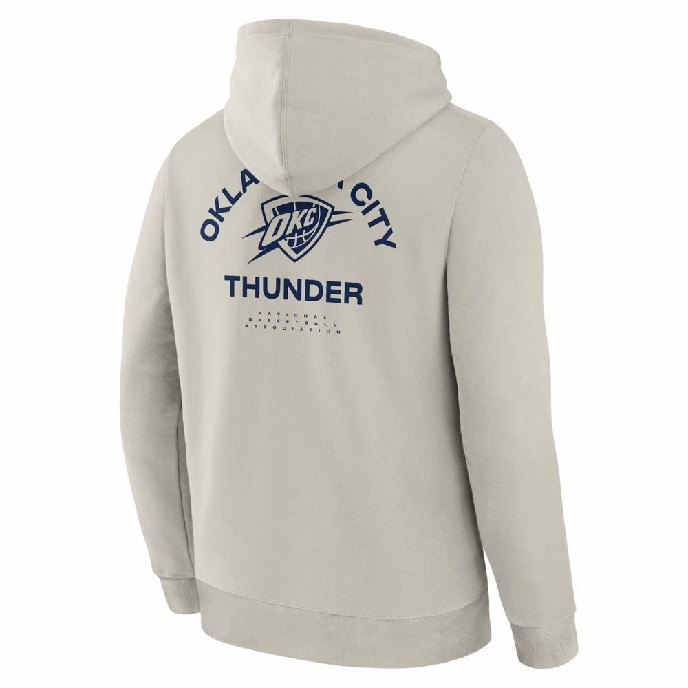 Off White Oklahoma City Thunder Crossover Collection Blocked Shot Premium Pullover Hoodie | NBA