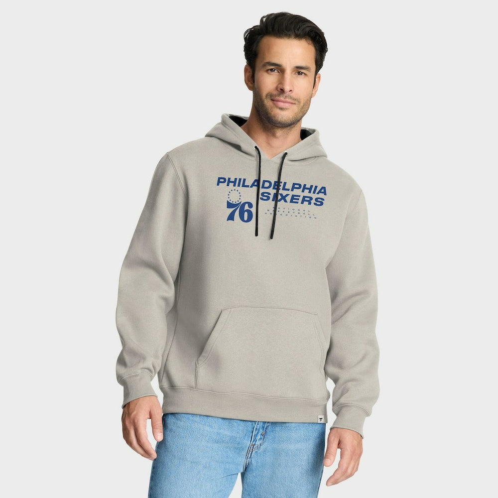 Off White Philadelphia 76ers Crossover Collection Blocked Shot Premium Pullover Hoodie | NBA