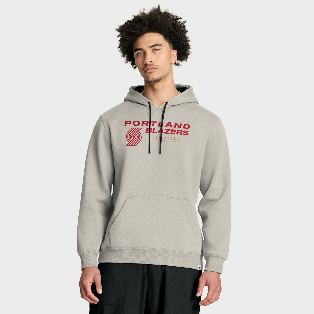 Off White Portland Trail Blazers Crossover Collection Blocked Shot Premium Pullover Hoodie | NBA