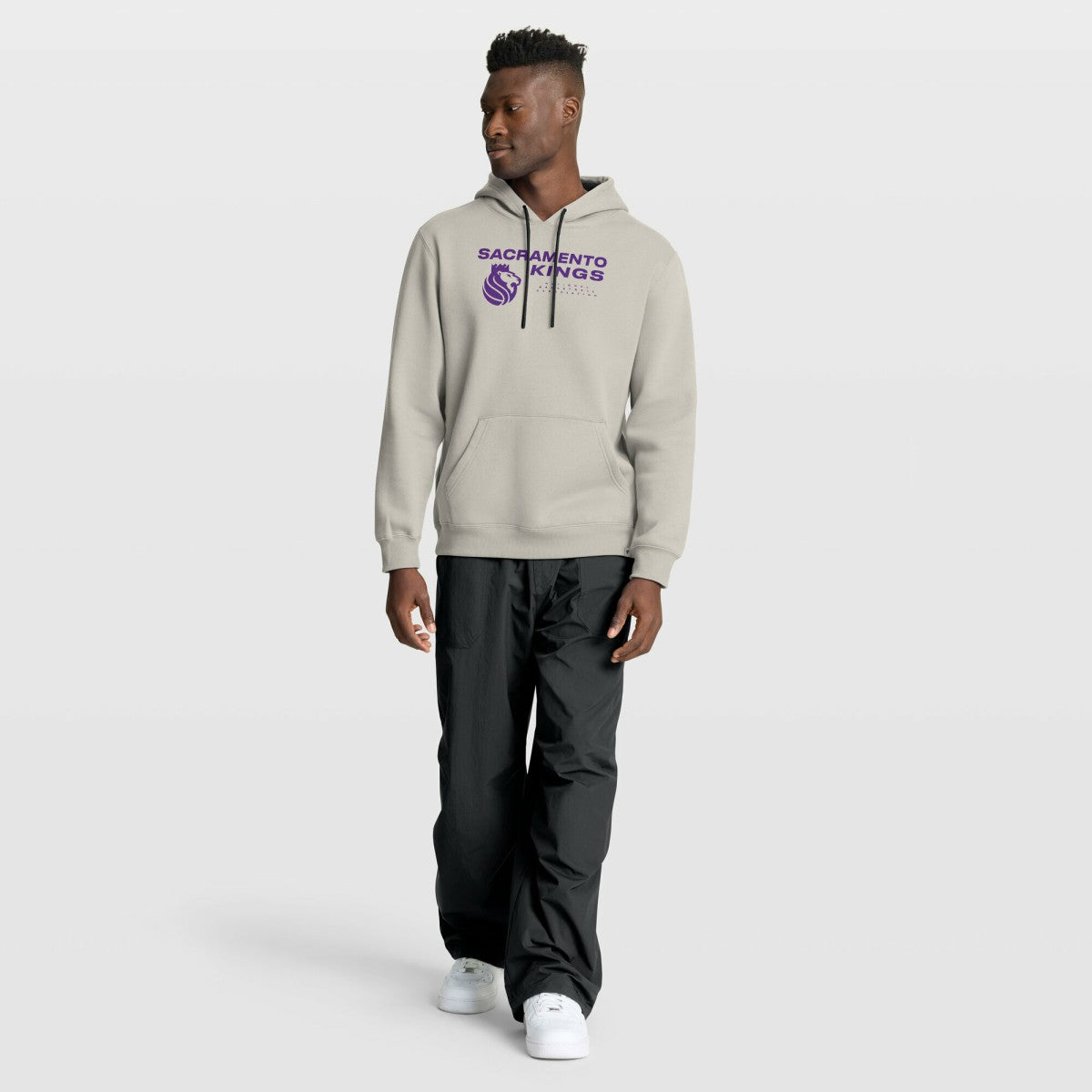 Off White Sacramento Kings Crossover Collection Blocked Shot Premium Pullover Hoodie | NBA