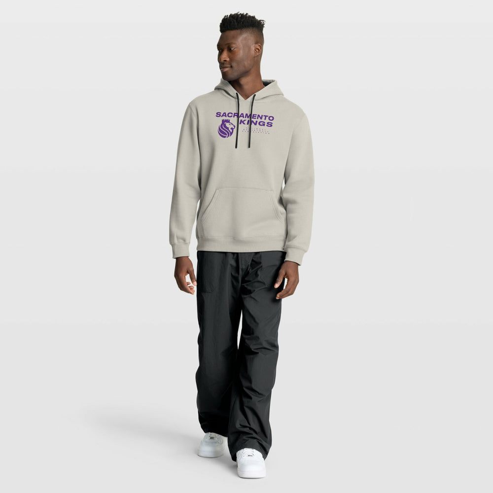 Off White Sacramento Kings Crossover Collection Blocked Shot Premium Pullover Hoodie | NBA
