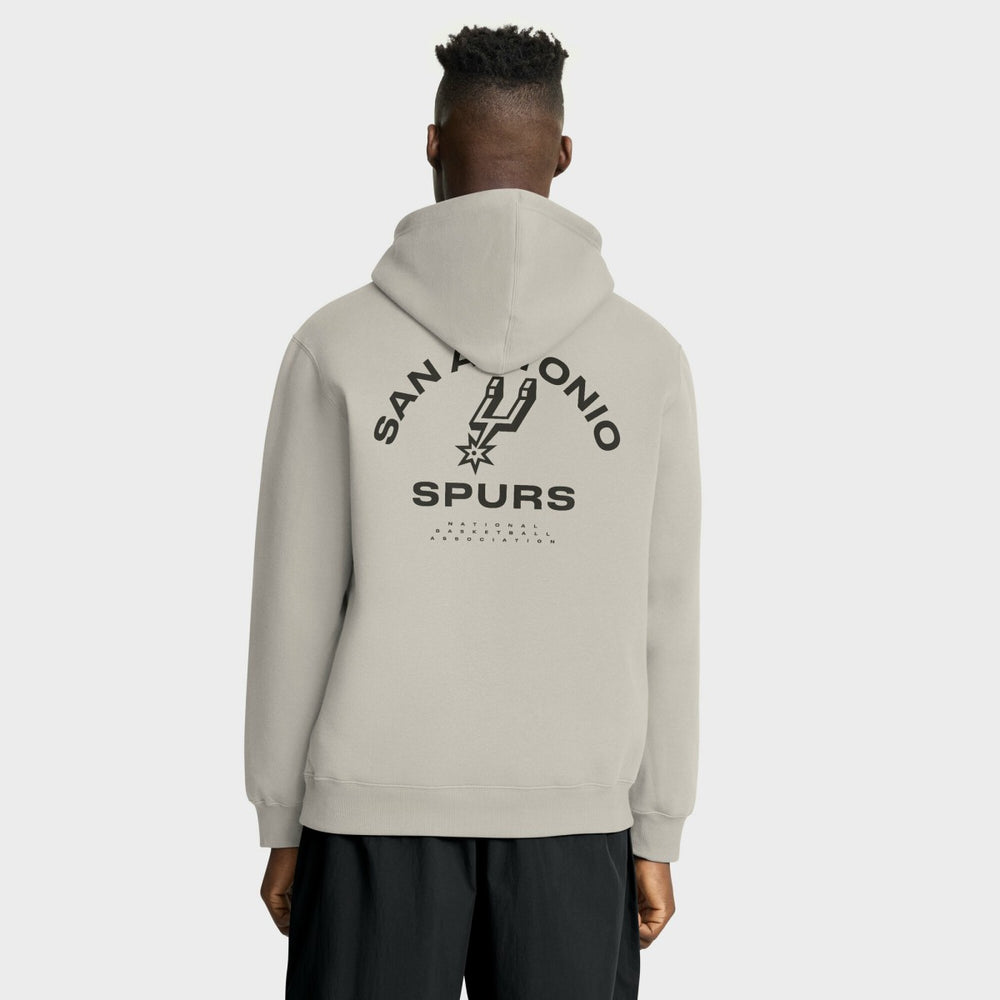 Off White San Antonio Spurs Crossover Collection Blocked Shot Premium Pullover Hoodie | NBA