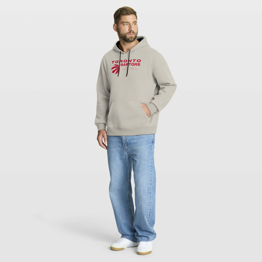 Off White Toronto Raptors Crossover Collection Blocked Shot Premium Pullover Hoodie | NBA