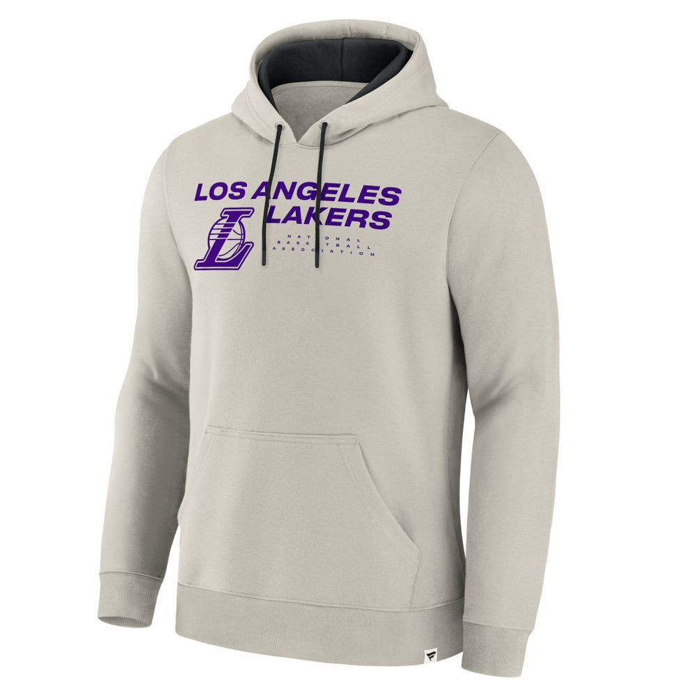 Off White Los Angeles Lakers Crossover Collection Blocked Shot Premium Pullover Hoodie | NBA
