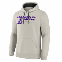 Off White Los Angeles Lakers Crossover Collection Blocked Shot Premium Pullover Hoodie | NBA