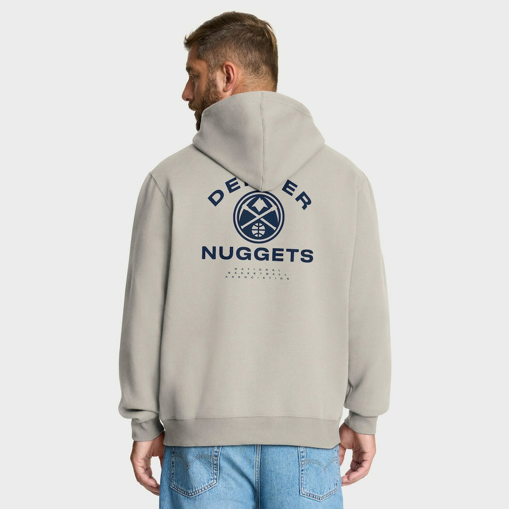 Off White Denver Nuggets Crossover Collection Blocked Shot Premium Pullover Hoodie sale | NBA