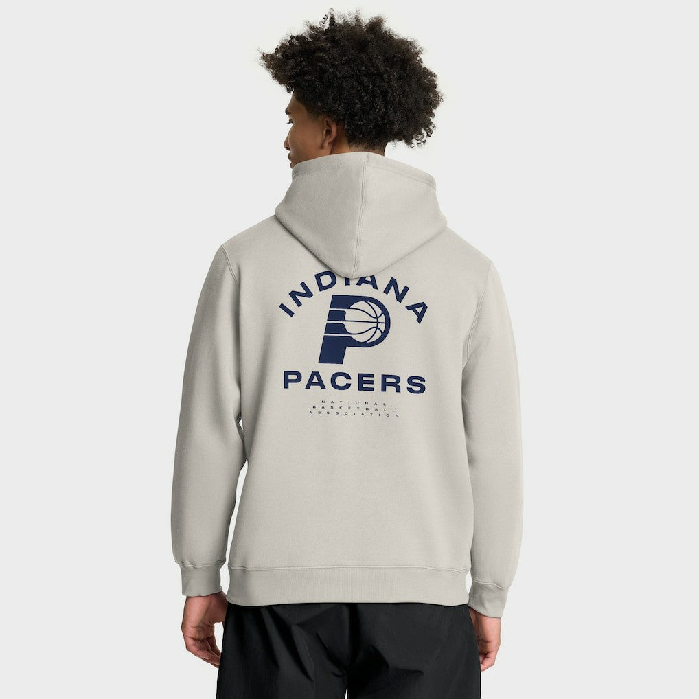 Off White Indiana Pacers Crossover Collection Blocked Shot Premium Pullover Hoodie | NBA