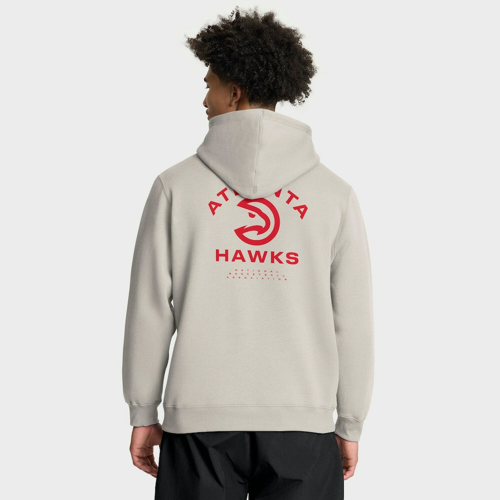 Off White Atlanta Hawks Crossover Collection Blocked Shot Premium Pullover Hoodie | NBA