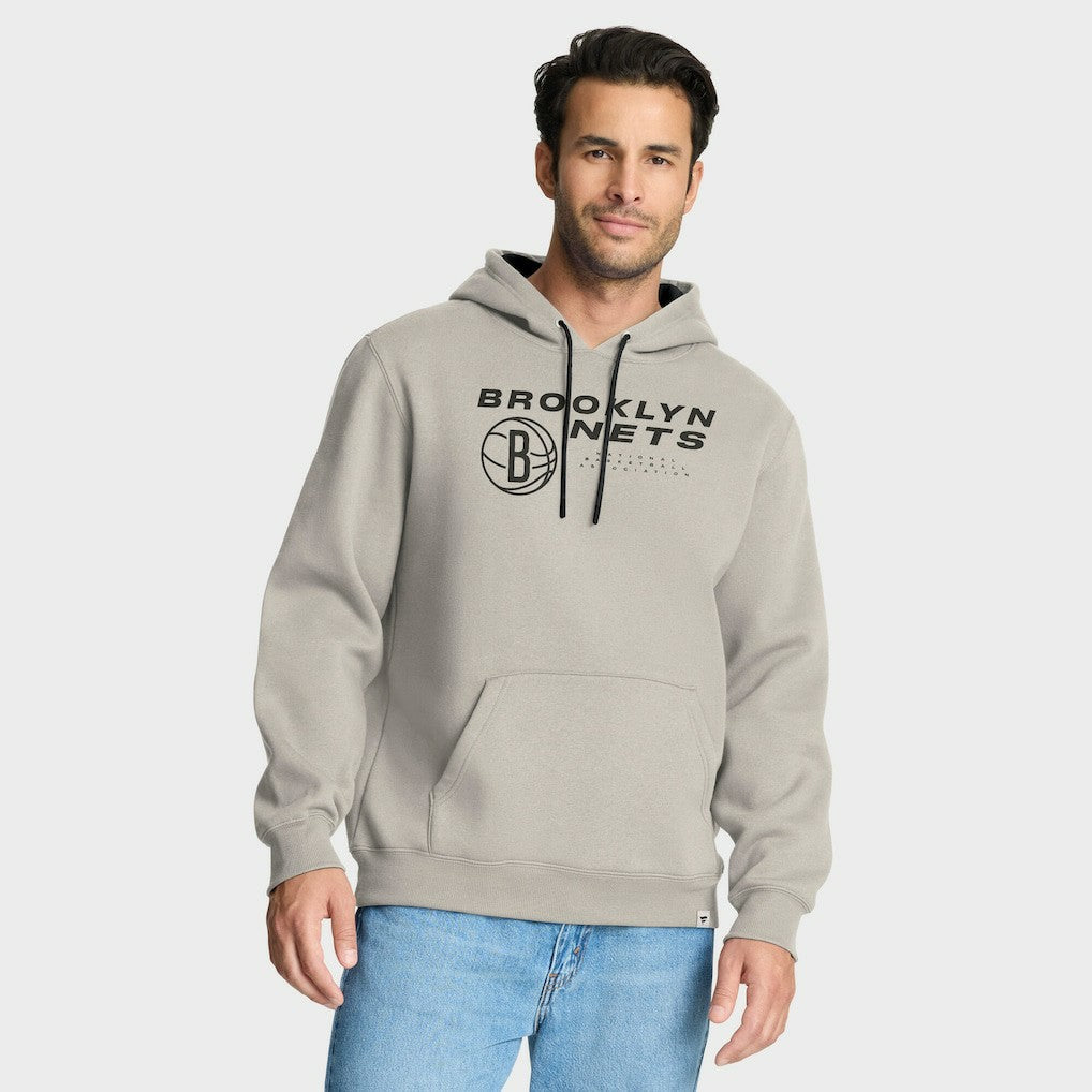 Off White Brooklyn Nets Crossover Collection Blocked Shot Premium Pullover Hoodie | NBA
