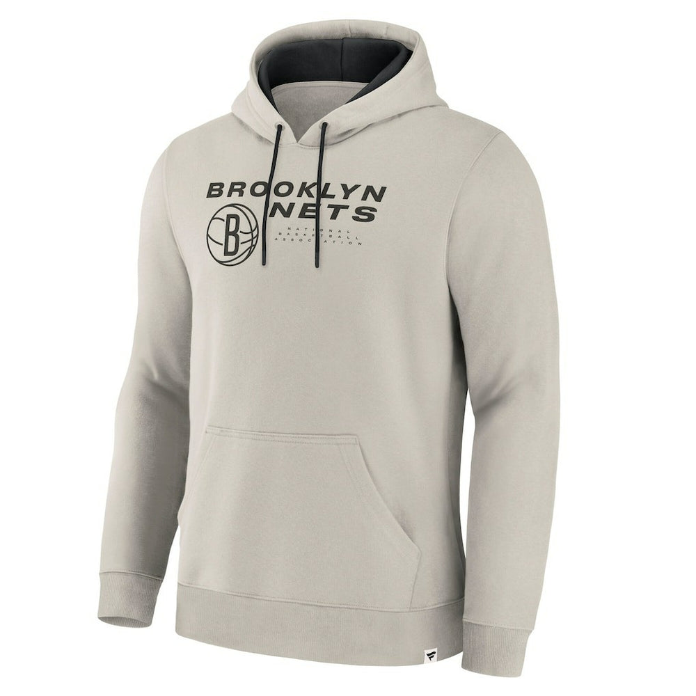 Off White Brooklyn Nets Crossover Collection Blocked Shot Premium Pullover Hoodie | NBA