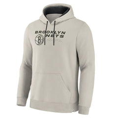 Off White Brooklyn Nets Crossover Collection Blocked Shot Premium Pullover Hoodie | NBA