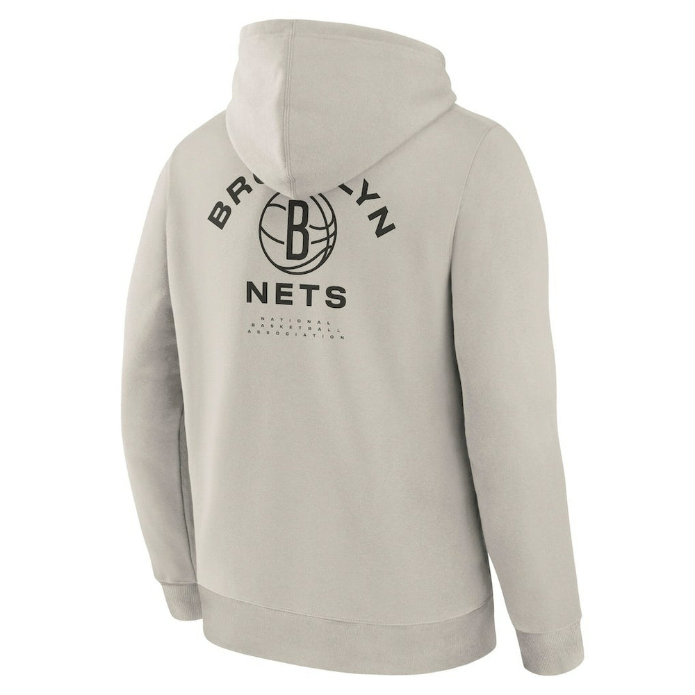 Off White Brooklyn Nets Crossover Collection Blocked Shot Premium Pullover Hoodie | NBA