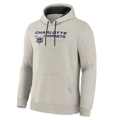 Off White Charlotte Hornets Crossover Collection Blocked Shot Premium Pullover Hoodie | NBA