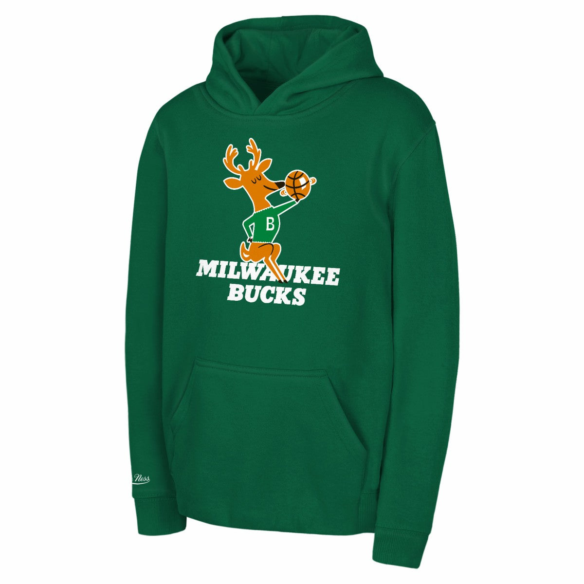 Green Milwaukee Bucks Preschool Retro Logo Pullover Hoodie | NBA