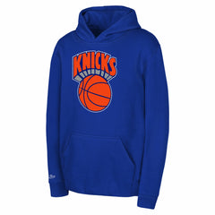 Blue New York Knicks Preschool Retro Logo Pullover Hoodie | NBA