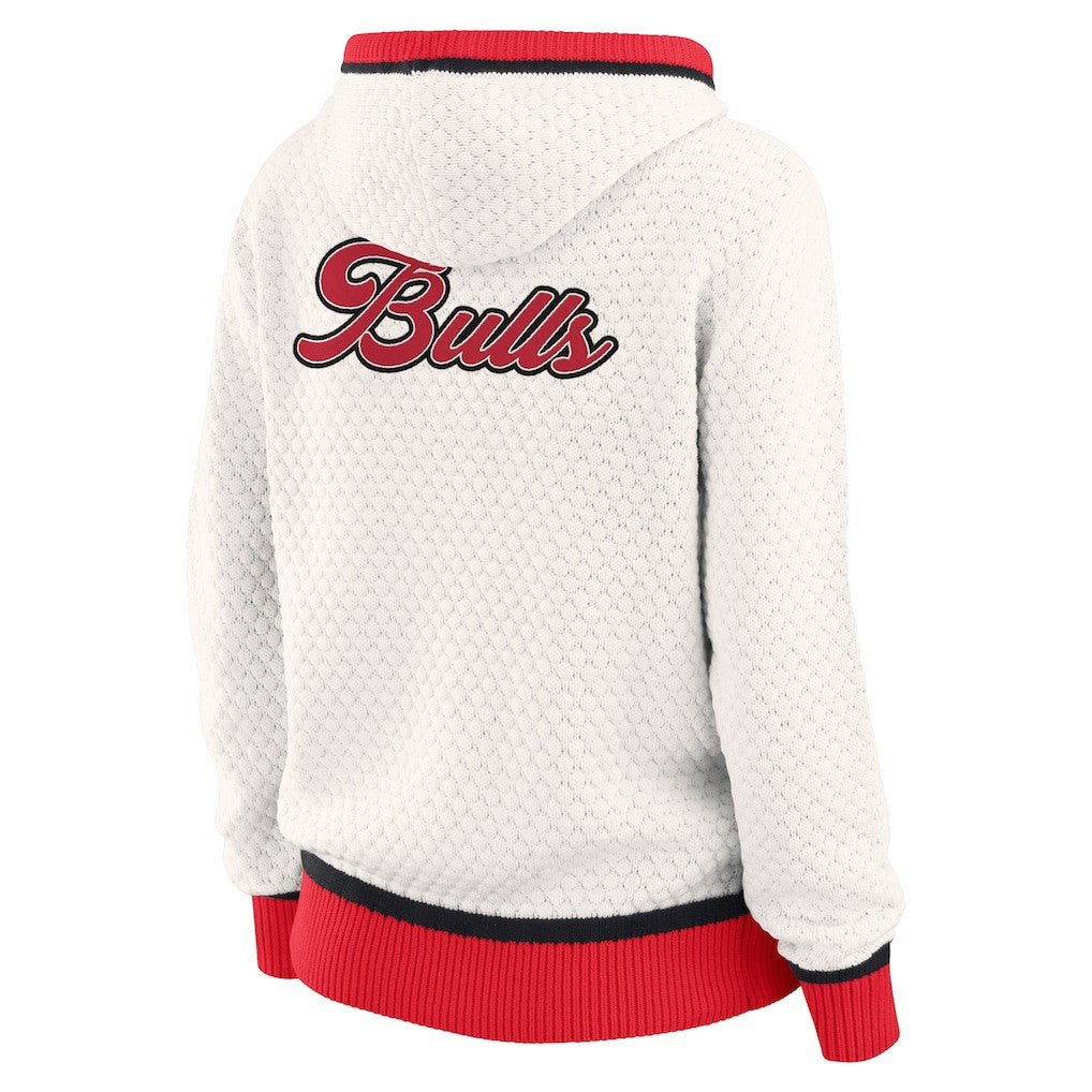 Cream Chicago Bulls WEAR by Erin Andrews Women's Plus Size Hoodie Sweater | NBA