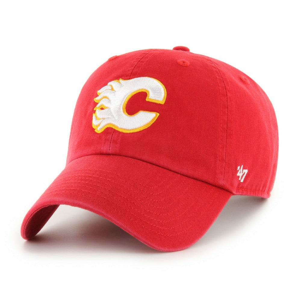 Calgary Flames '47 Core Logo Clean Up Adjustable Hat -  NHL Hats