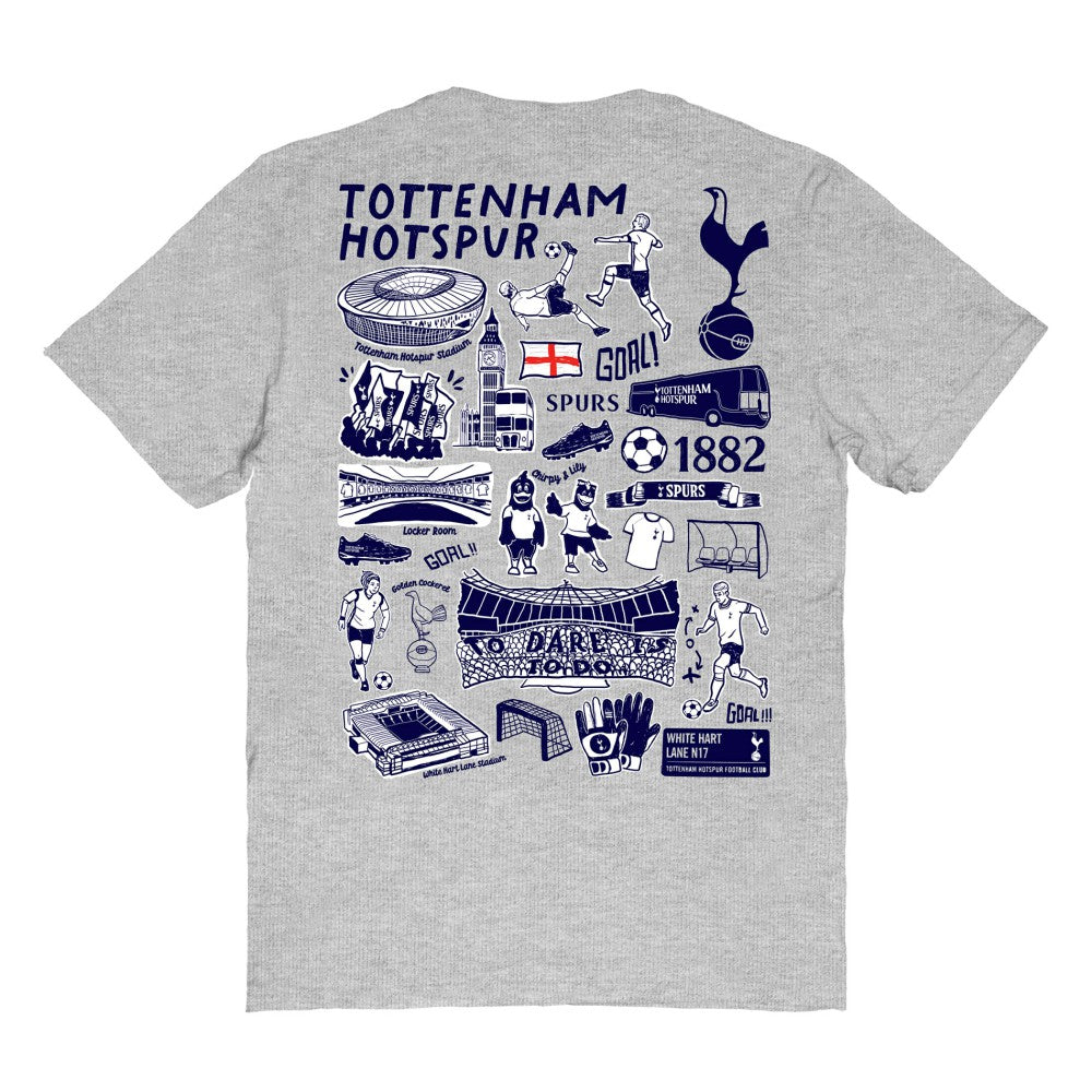 Tottenham Hotspur Vive La Fete Women's Impressions Artwork T-Shirt