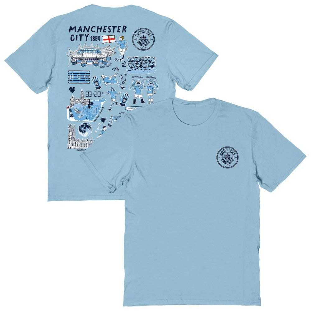 Manchester City Vive La Fete Women's Impressions Artwork T-Shirt