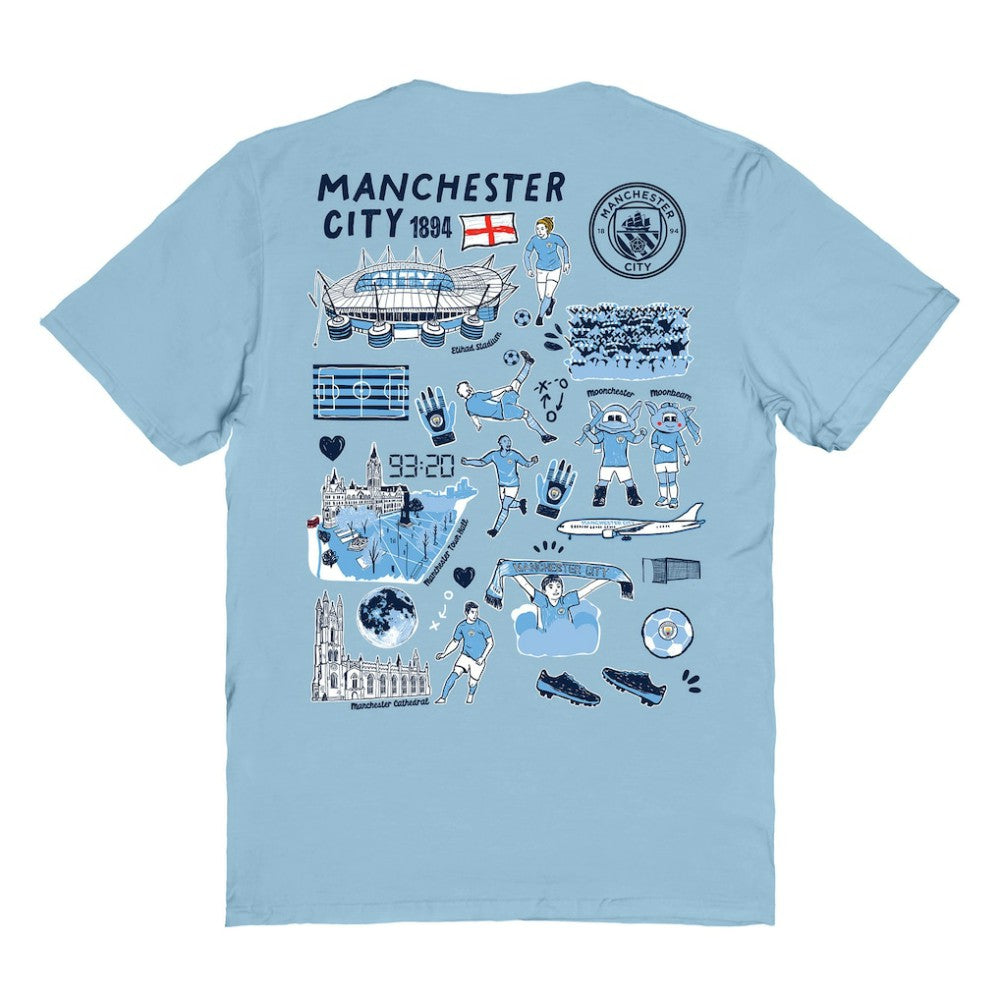 Manchester City Vive La Fete Women's Impressions Artwork T-Shirt
