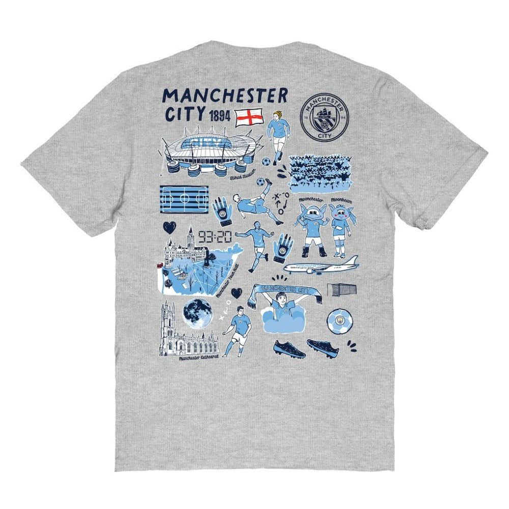 Manchester City Vive La Fete Women's Impressions Artwork T-Shirt