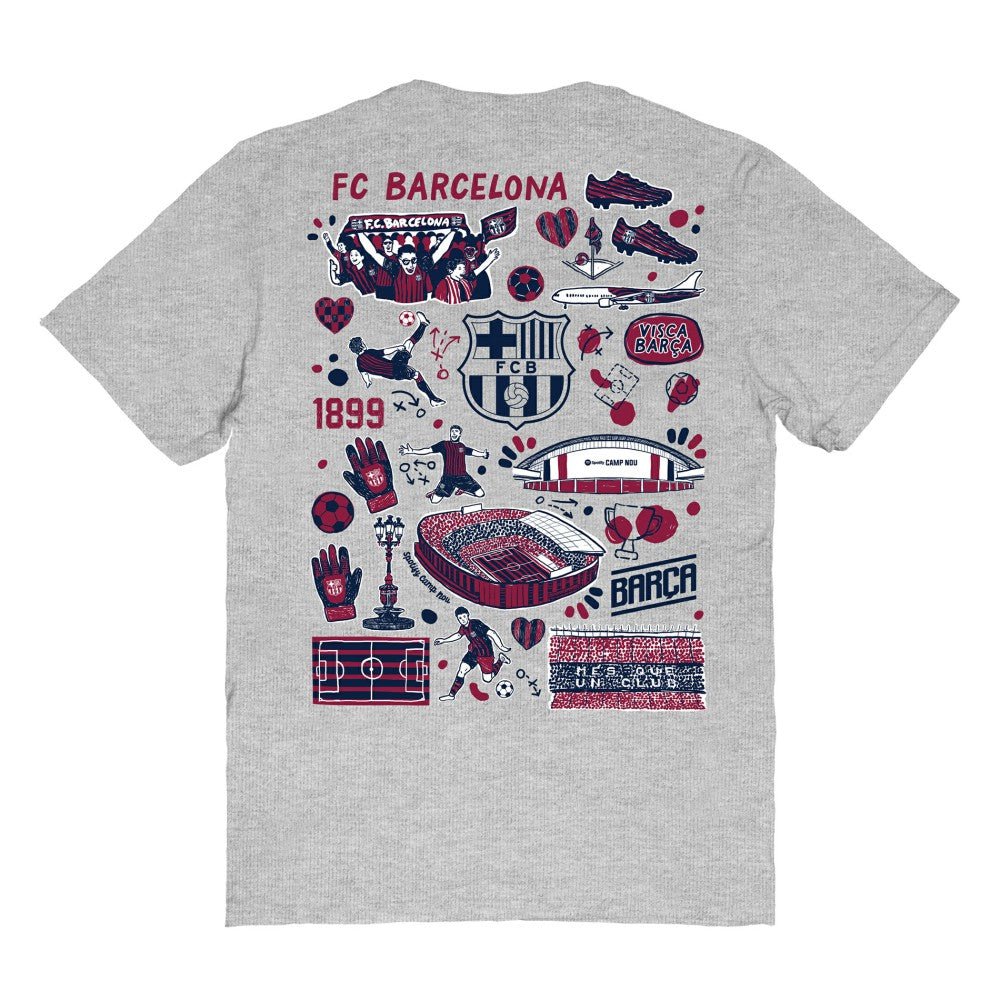 Barcelona Vive La Fete Women's Impressions Artwork T-Shirt