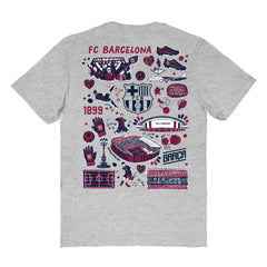 Barcelona Vive La Fete Women's Impressions Artwork T-Shirt