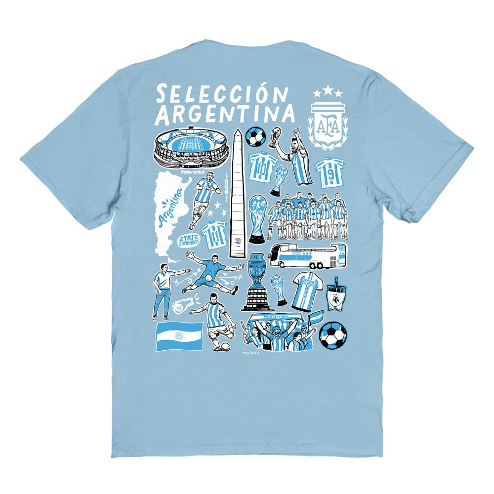 Argentina National Team Vive La Fete Women's Impressions Artwork T-Shirt