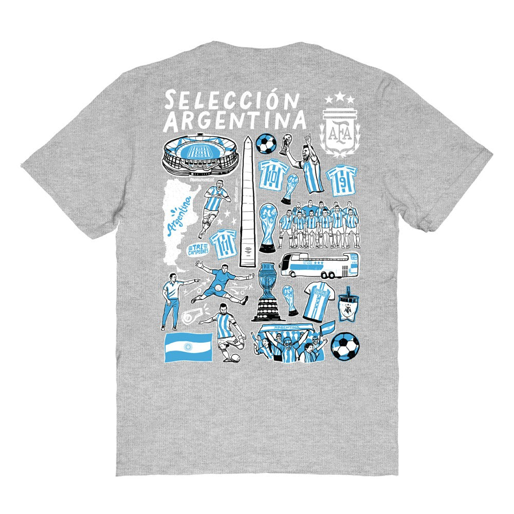 Argentina National Team Vive La Fete Women's Impressions Artwork T-Shirt