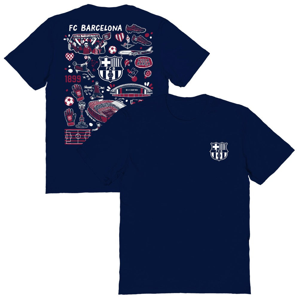 Barcelona Vive La Fete Women's Impressions Artwork T-Shirt